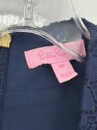 Pre-Owned Lilly Pulitzer Navy Size 00 Lace Short Long Sleeve Dress | True Fashionistas.