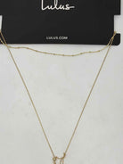 Lulus Gold Y Necklace Strand Necklace | True Fashionistas.