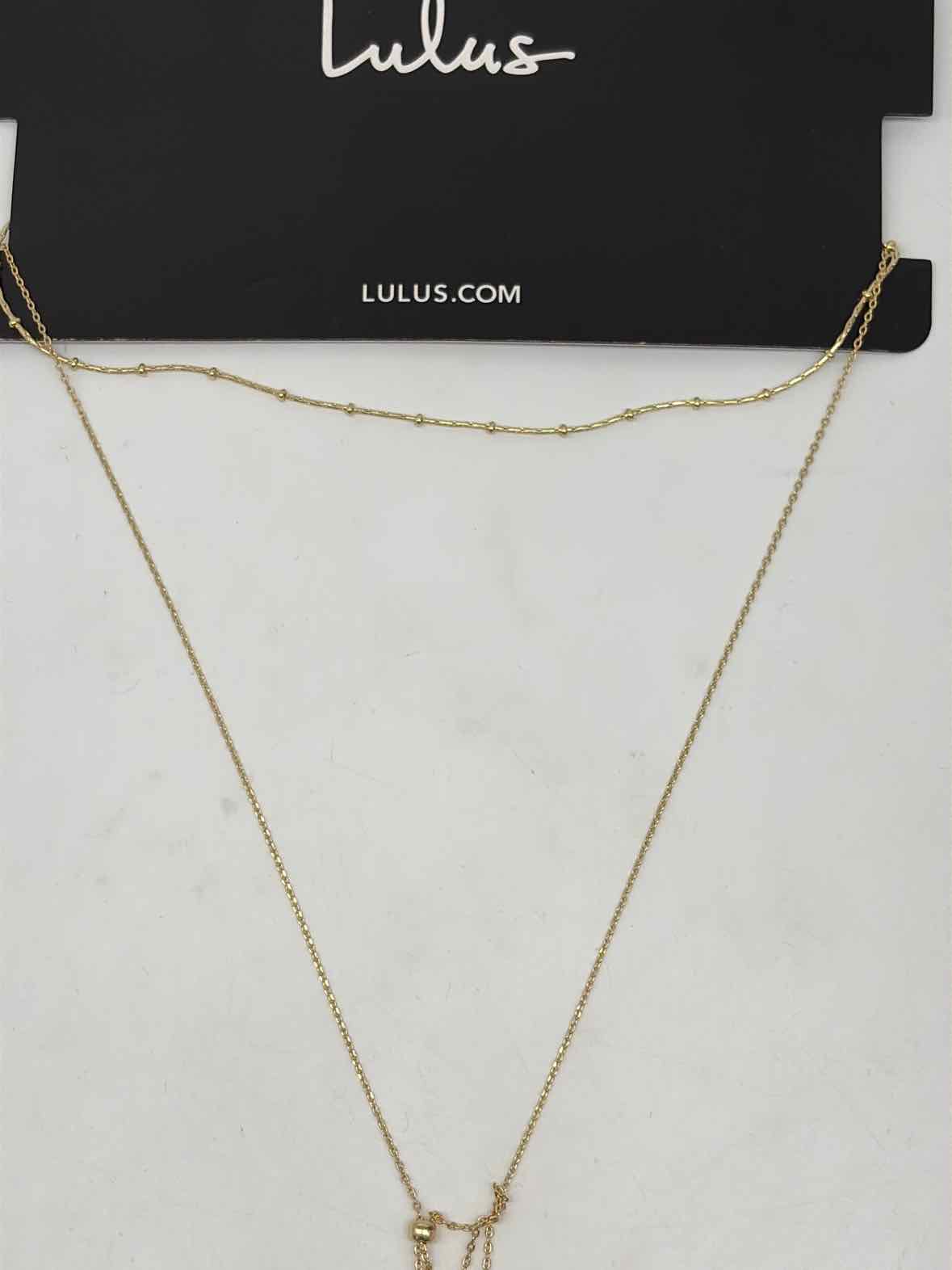 Lulus Gold Y Necklace Strand Necklace | True Fashionistas.
