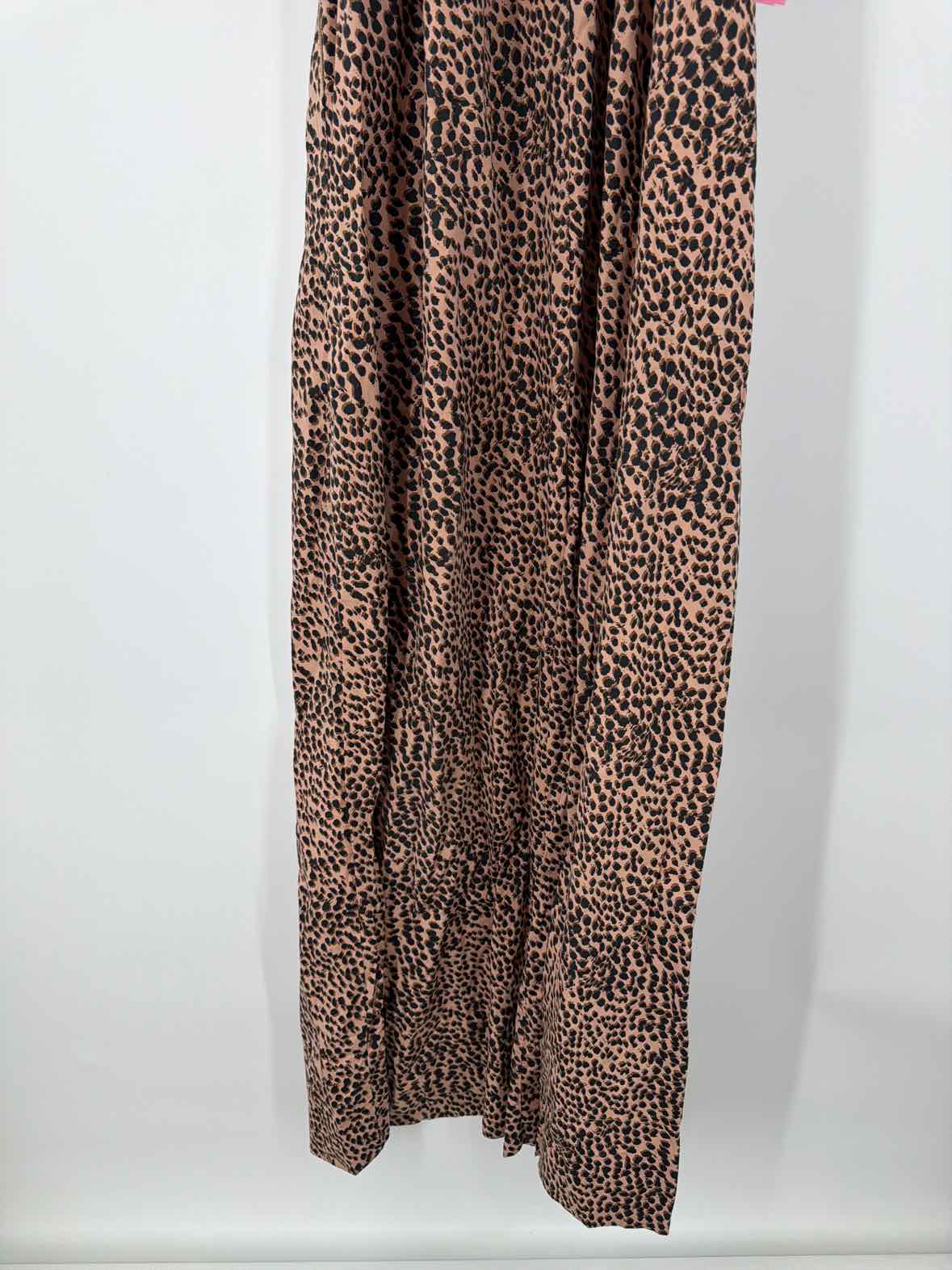Pre-Owned Ulla Johnson Brown Size 8 Leopard Short Sleeve Jumpsuit | True Fashionistas.