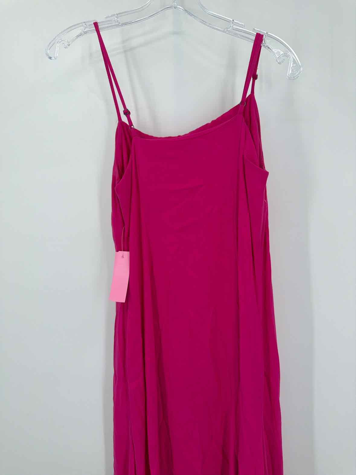Pre-Owned Loft Pink Size 2 Long Sleeveless Dress | True Fashionistas.