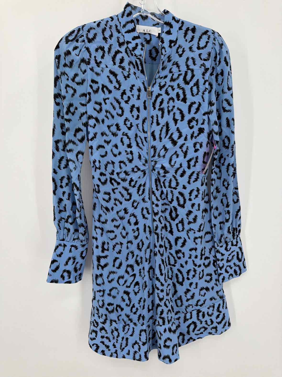 Pre-Owned ALC Blue Size 2 Short Long Sleeve Dress | True Fashionistas.