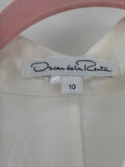 Pre-Owned Oscar de la Renta White Size 10 Button Down | True Fashionistas.