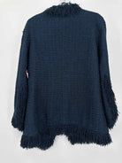 Pre-Owned Edward Achour Navy Size 40/6 Blazer | True Fashionistas.
