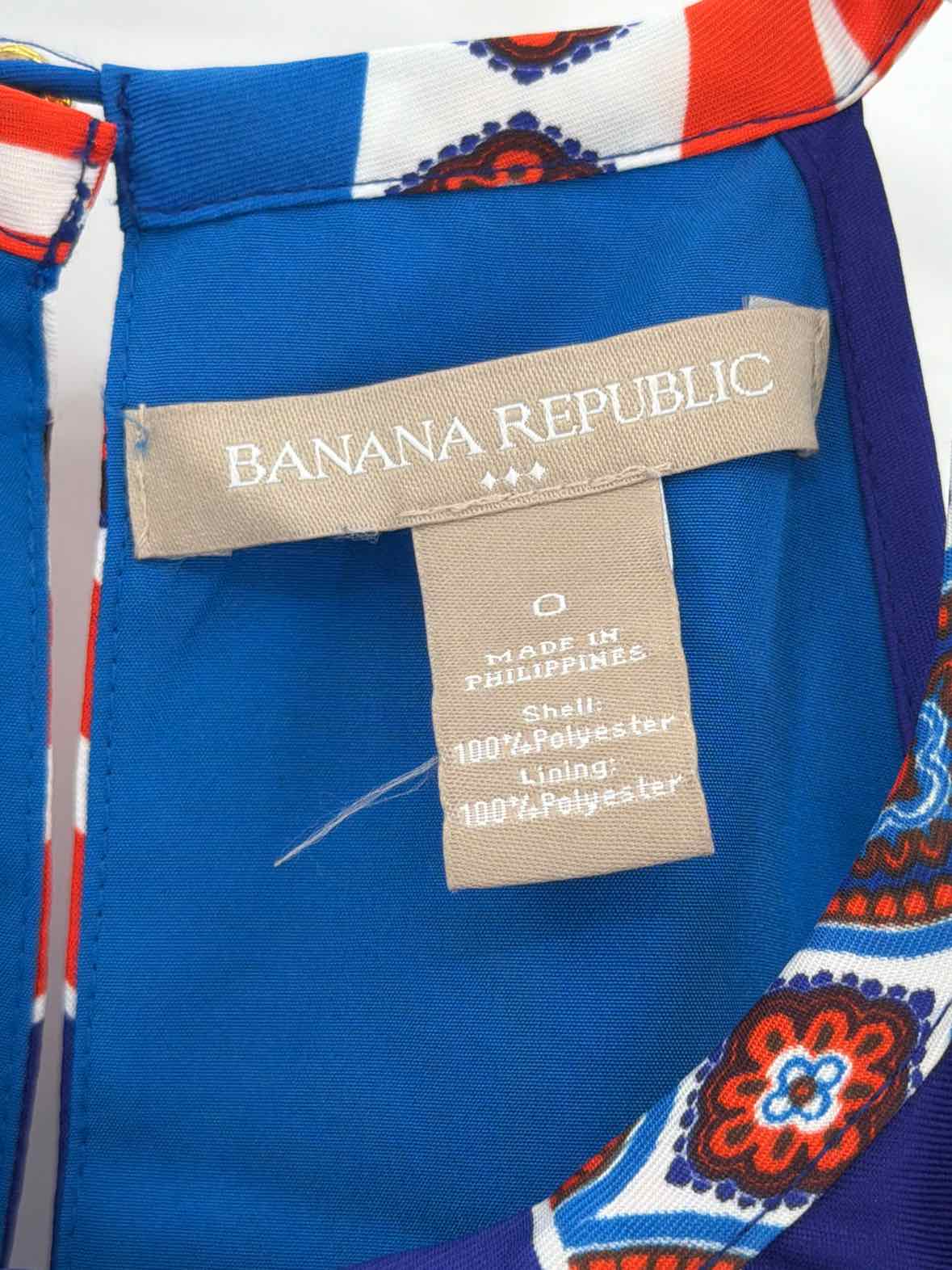 Pre-Owned Banana Republic Blue Size 0 Short Sleeveless Dress | True Fashionistas.