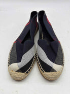 Pre-Owned Burberry Navy Size 7.5 Espadrille Flats | True Fashionistas.