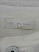 Pre-Owned Jonathan Simkhai White Size 2 Denim Long Sleeve Romper | True Fashionistas.