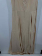 Pre-Owned Ieena for Mac Duggal Tan Size 18 Ball Long Evening Gown | True Fashionistas.