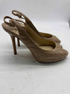 Pre-Owned Jimmy Choo Tan Size 6 Slingback Heels | True Fashionistas.
