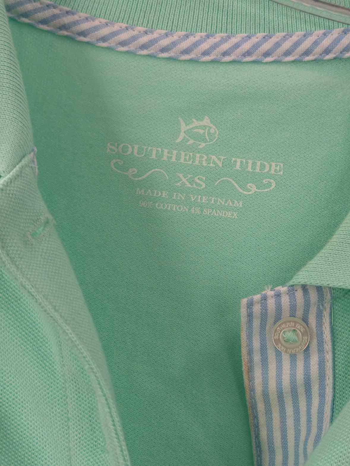Pre-Owned Southern Tide Green Size XS Polo | True Fashionistas.