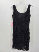 Escada Black Size 36 Floral Knee Length Sleeveless Dress | True Fashionistas.