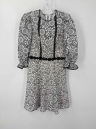 Pre-Owned Monique Lhullier White Size 0 Lace Cocktail Short Long Sleeve Dress | True Fashionistas.
