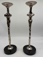 Set Of 2 Michael Aram Adam & Eve Silver Candle Sticks | True Fashionistas.