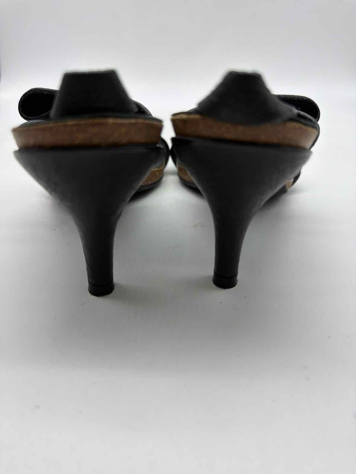 Pre-Owned Pedro Garcia Black Size 37 Strappy Heels | True Fashionistas.