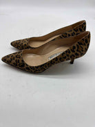 Pre-Owned Manolo Blahnik Brown Size 5 Leopard Pump Heels | True Fashionistas.