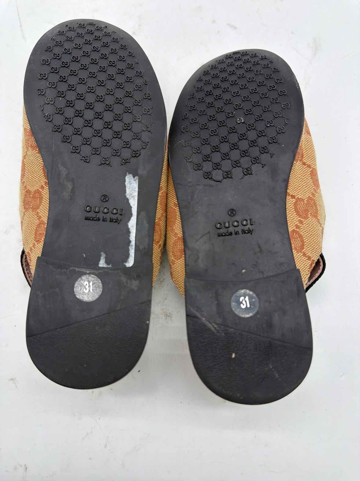 Pre-Owned Gucci Tan Child Size 31 Size 31 Child Shoe Size 31 Girl's Shoes | True Fashionistas.