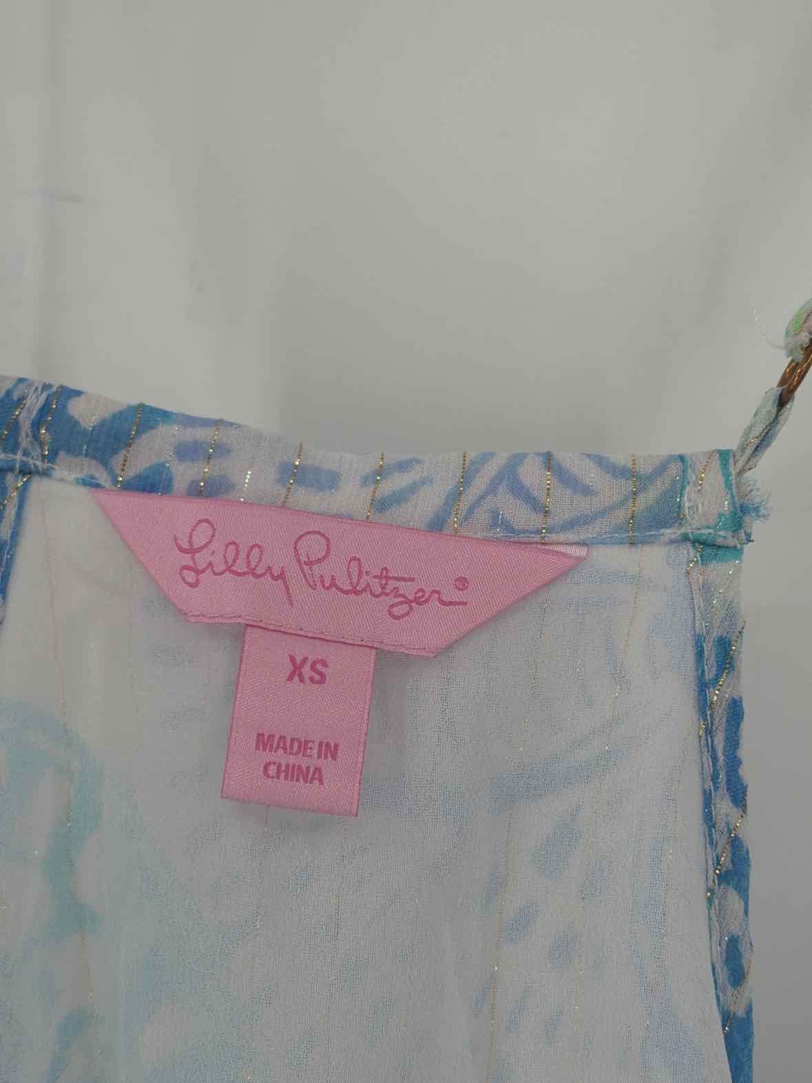Pre-Owned Lilly Pulitzer Blue Size XS Tank Top | True Fashionistas.