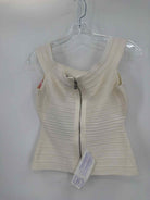 Pre-Owned Herve Leger White Size Medium Knit Tank Top | True Fashionistas.