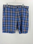 Tommy Bahama Blue Size 38 Plaid Men's Shorts | True Fashionistas.
