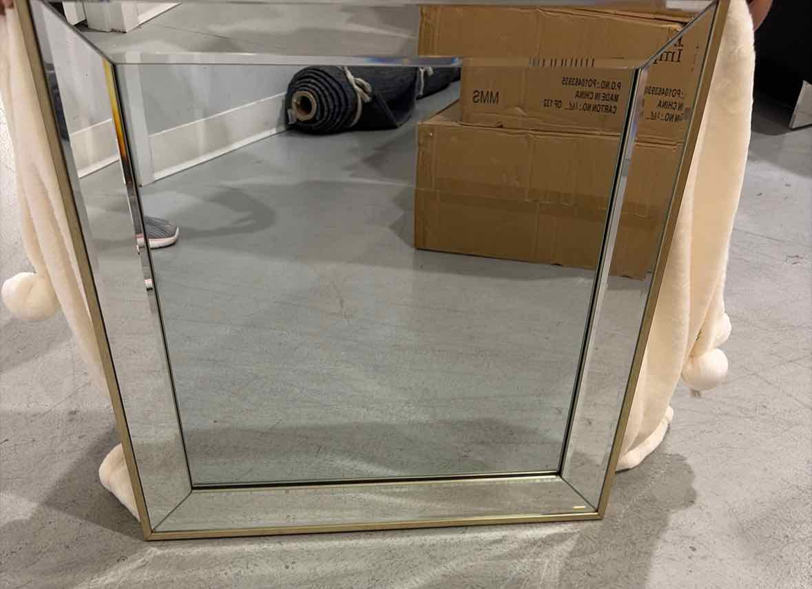 Champagne Frame Square Mirror | True Fashionistas.
