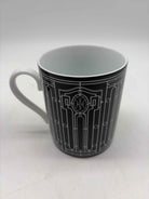 Hermes Set Of 2  Black & White  PorcelainCoffee Cups | True Fashionistas.
