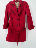 Pre-Owned Burberry Red Size 0 Trench Coat | True Fashionistas.