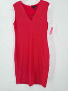 Pre-Owned St John Pink Size 10 Knit Short Sleeveless Dress | True Fashionistas.