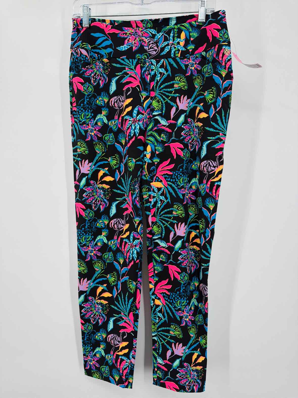 Pre-Owned Lilly Pulitzer Black Size 8 Printed Pants | True Fashionistas.