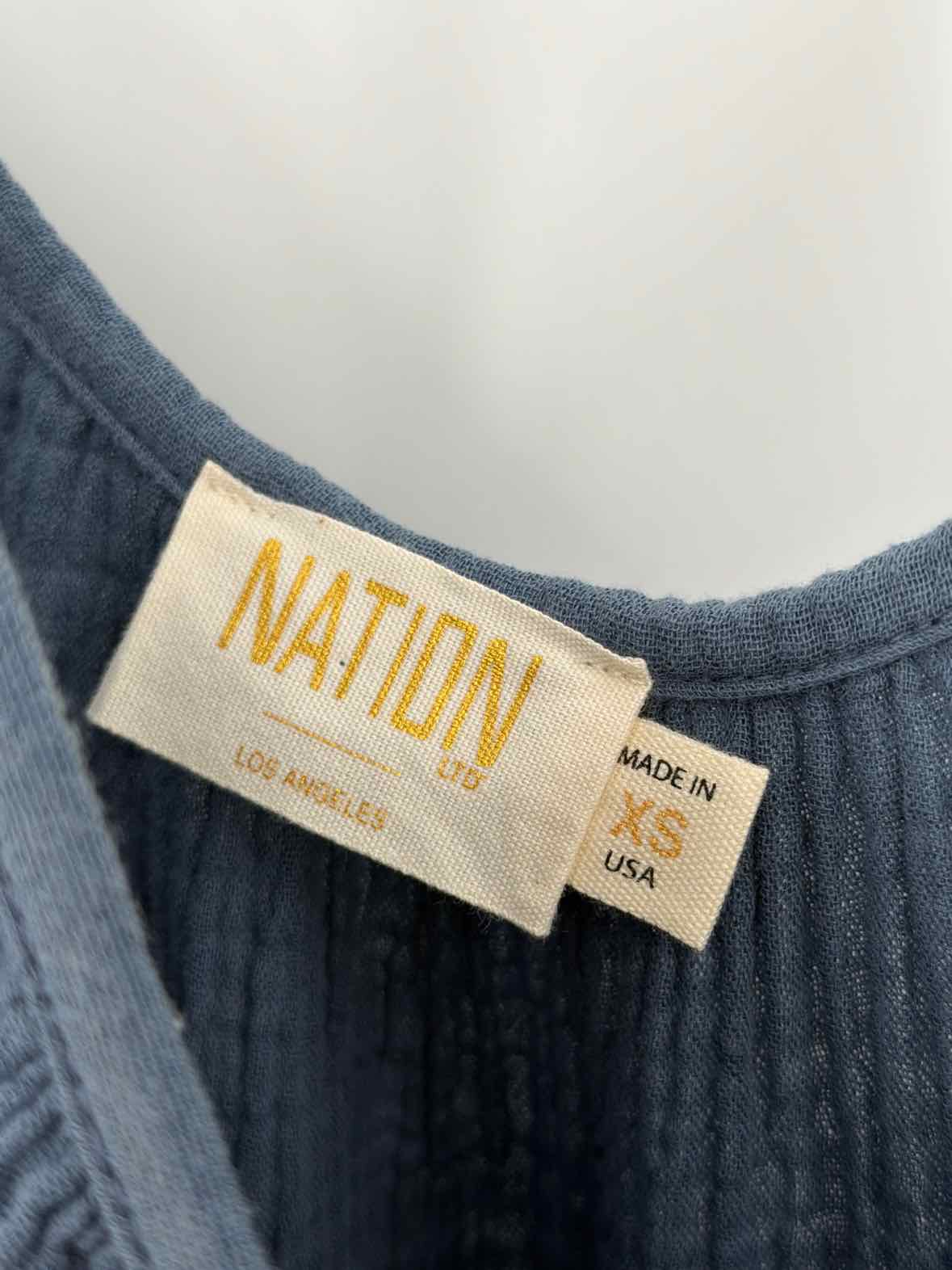 Pre-Owned Nation Blue Size XS Short Sleeveless Dress | True Fashionistas.