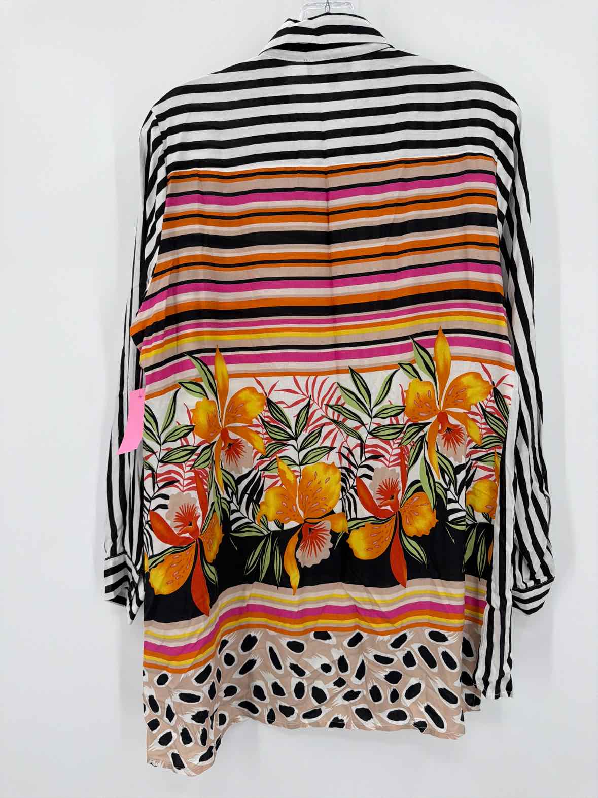 Pre-Owned Lily Moss Black Size Medium Stripe Button Down | True Fashionistas.