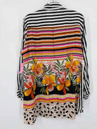 Pre-Owned Lily Moss Black Size Medium Stripe Button Down | True Fashionistas.