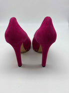 Pre-Owned Alexander McQueen Pink Size 9.5 Peep Toe Heels | True Fashionistas.