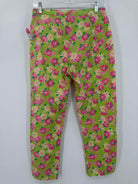 Pre-Owned Lilly Pulitzer Green Size 4 Vintage Printed Pants | True Fashionistas.