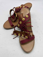 Pre-Owned Valentino Red Size 7.5 Fringe Heels | True Fashionistas.