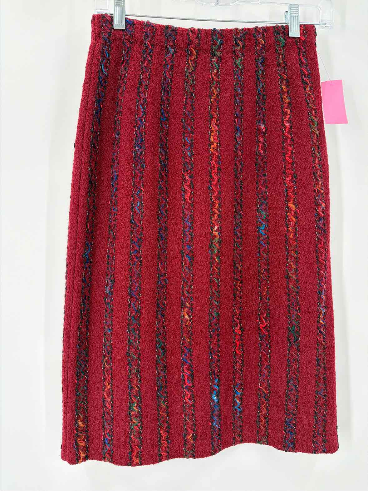 Pre-Owned LIHLI Red Size 8 Knit Pencil Skirt | True Fashionistas.