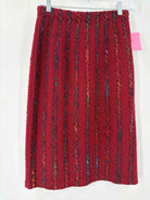 Pre-Owned LIHLI Red Size 8 Knit Pencil Skirt | True Fashionistas.