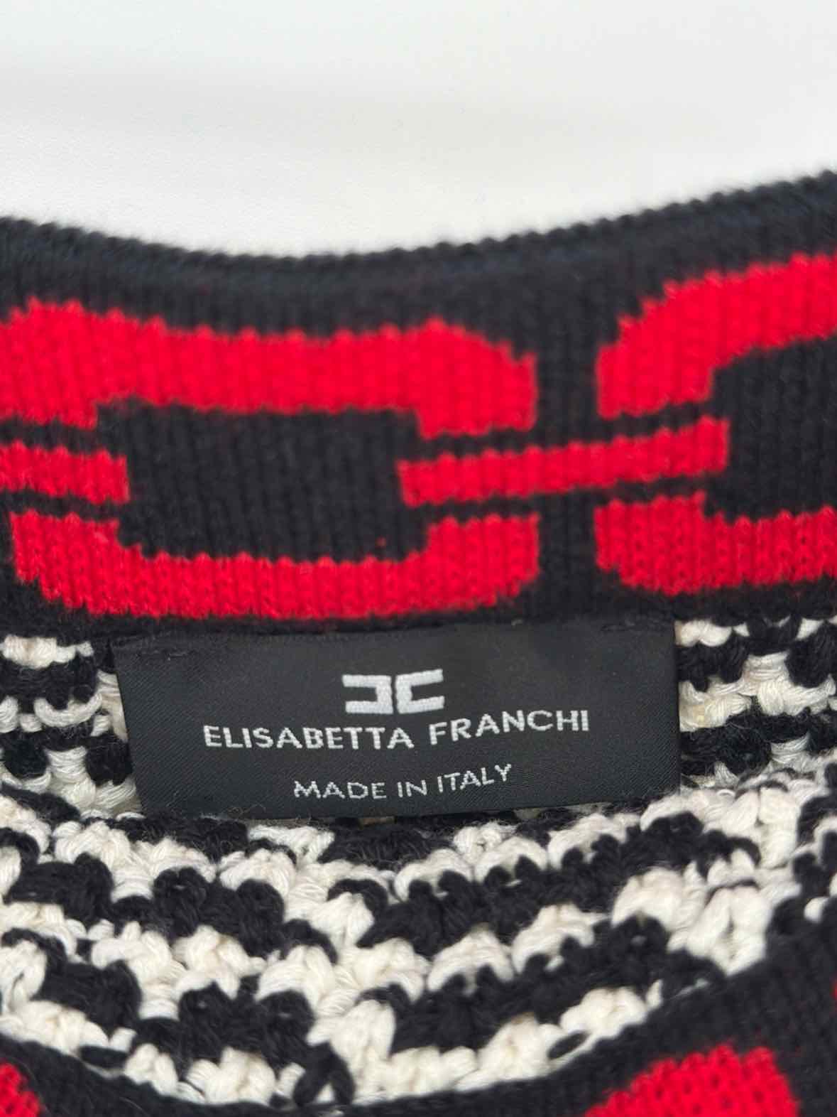 Pre-Owned Elisabetta Franchi Black Size 42/8 Knit Cropped Tank Top | True Fashionistas.