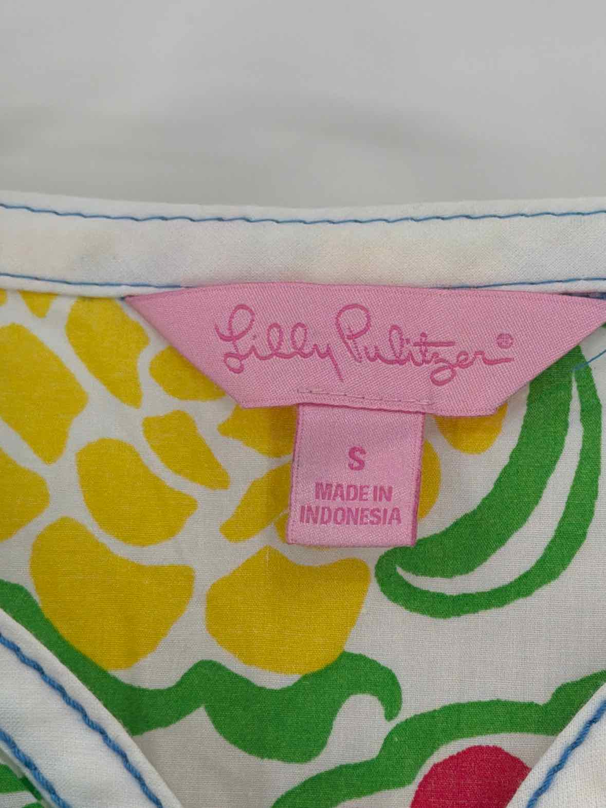Pre-Owned Lilly Pulitzer Yellow Size Small Blouse | True Fashionistas.