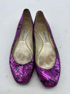 Pre-Owned Jimmy Choo Purple Size 6 Slip On Flats | True Fashionistas.