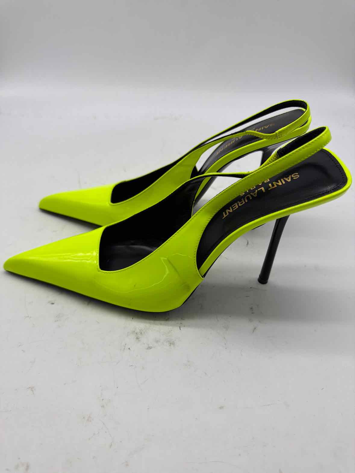 Pre-Owned Yves Saint Laurent Yellow Size 37 Slingback Heels | True Fashionistas.