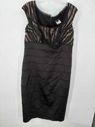 Pre-Owned Tadashi Shoji Black Size 16 Evening Long Evening Gown | True Fashionistas.