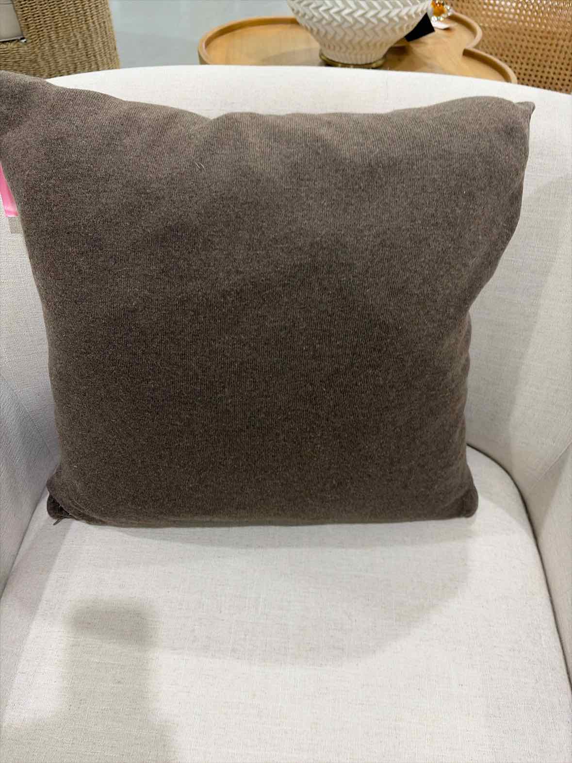 Square Patterned Cashmere Pillows in Chocolate, Orange and Light Brown | True Fashionistas.