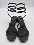 Pre-Owned Rene Caovilla Black Size 37.5 Strappy Heels | True Fashionistas.