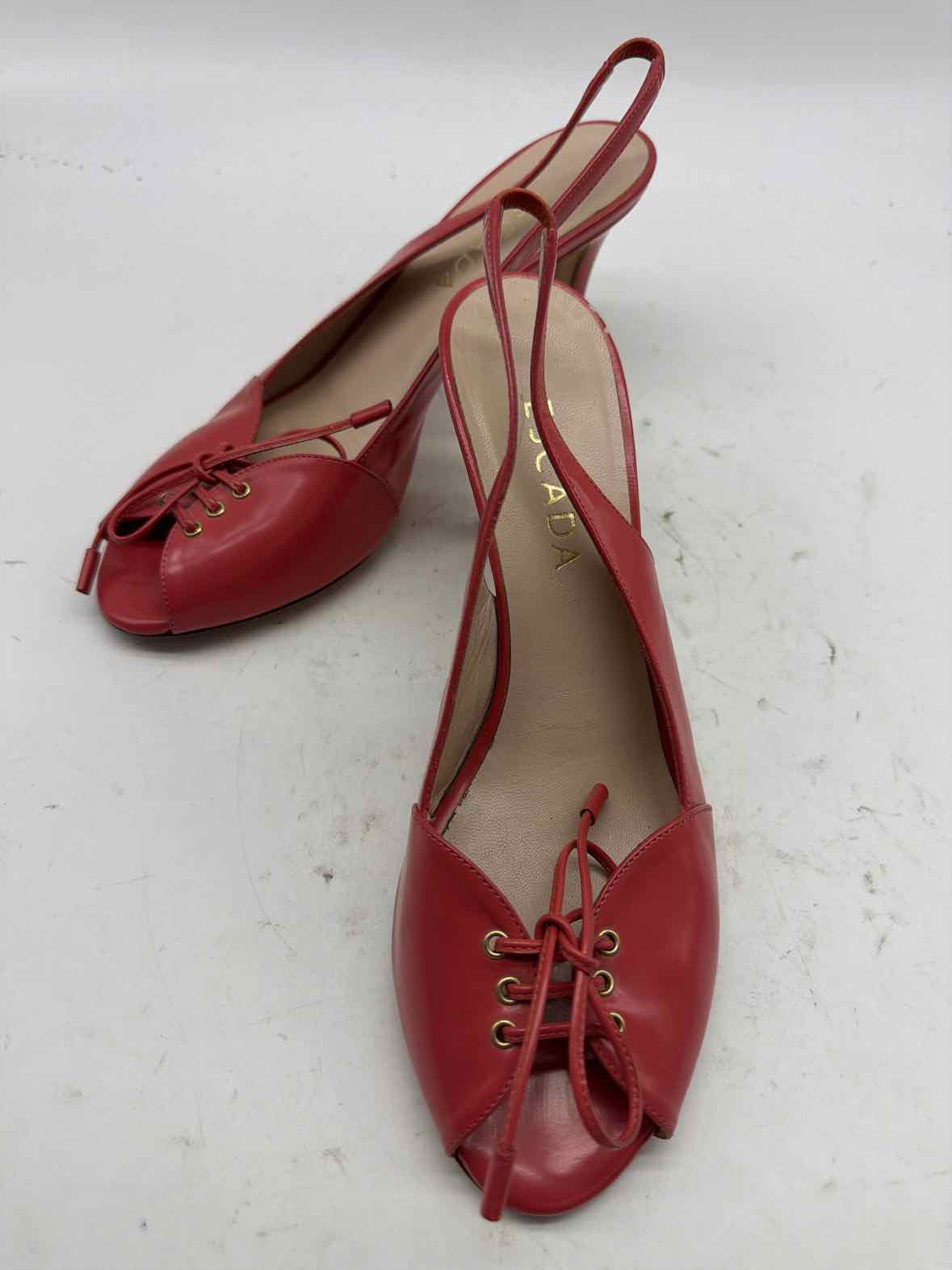 Pre-Owned Escada Pink Size 8 Slingback Heels | True Fashionistas.