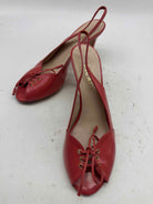 Pre-Owned Escada Pink Size 8 Slingback Heels | True Fashionistas.