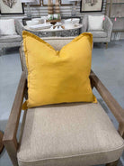 Mustard Cotton Pillow | True Fashionistas.