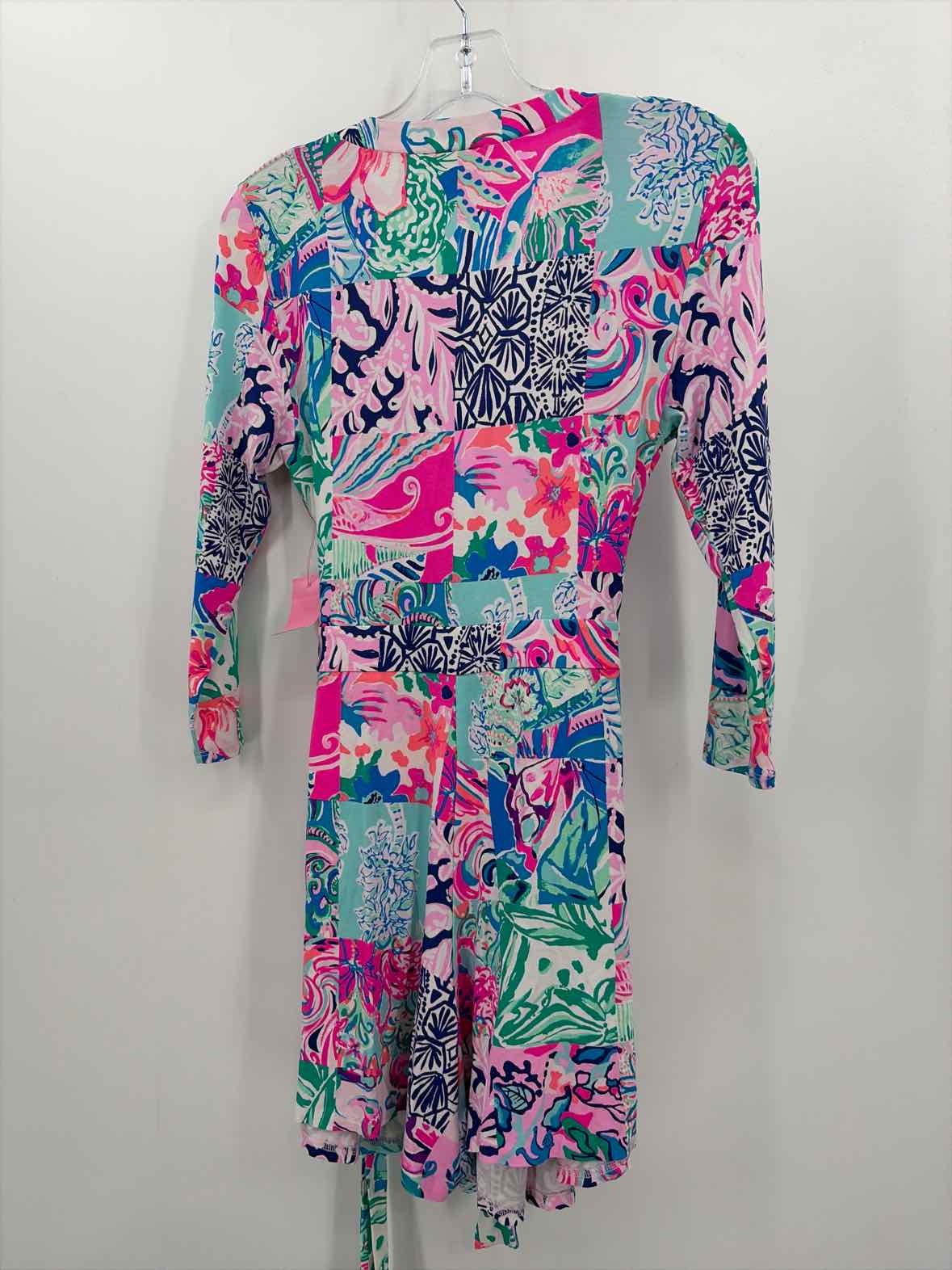 Lilly Pulitzer Pink Size Medium Wrap Long Sleeve Romper | True Fashionistas.