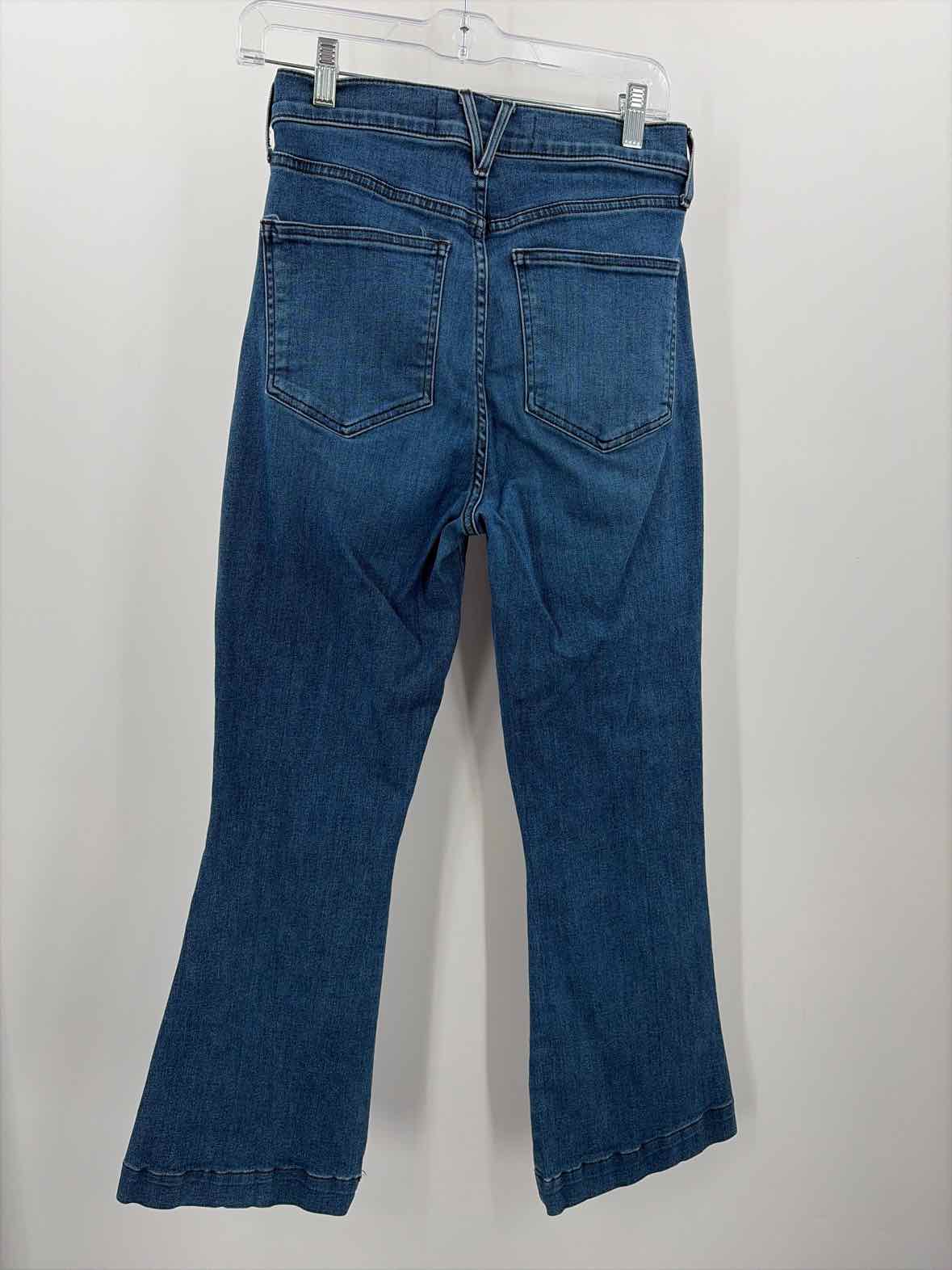 Pre-Owned Veronica Beard Blue Size 28 High Rise Ankle Flare Jeans | True Fashionistas.
