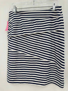Pre-Owned J Mclaughlin Navy Size Medium Stripe Pencil Skirt | True Fashionistas.