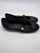 Pre-Owned Chanel Black Size 9.5 Mary Jane Flats | True Fashionistas.